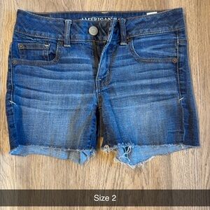 American Eagle Outfitters Dark Blue Jean Shorts
